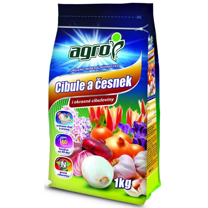 Agro organicko - mineralne hnojivo na cibuľu a cesnak 1kg