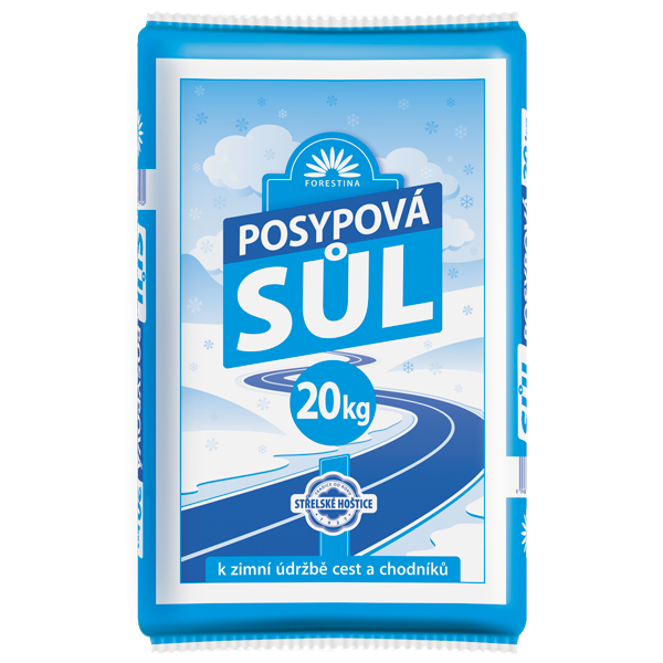 FORESTINA Posypová soľ granulovaná 20kg zrná 1-6mm