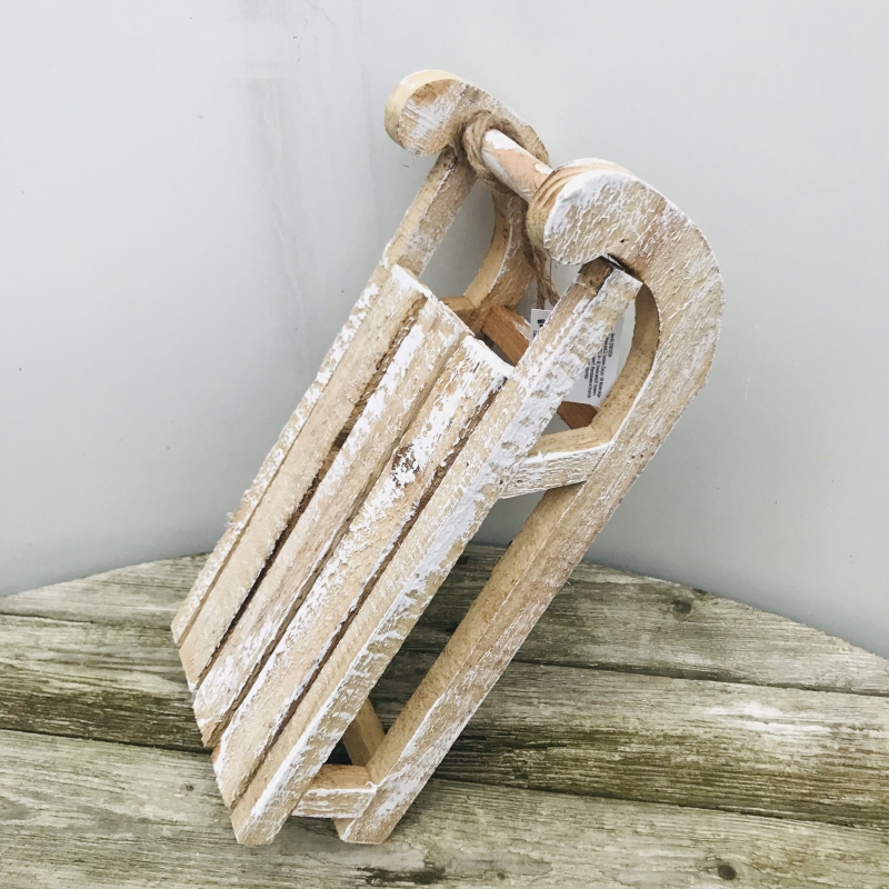 Dekoračné sánky drevené