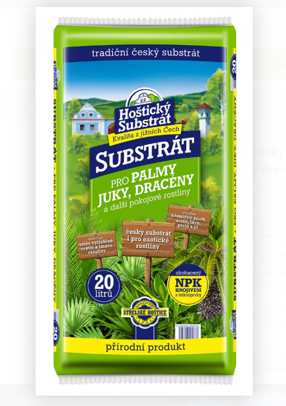 Hoštický Substrát na palmy, juky, draceny 20l
