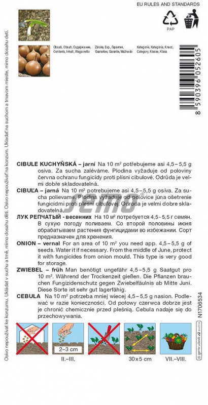 Semo Cibuľa kuchynská ´Aeneus F1´