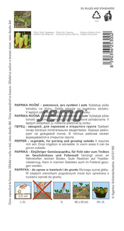 Semo Paprika ročná ´Ostry F1´