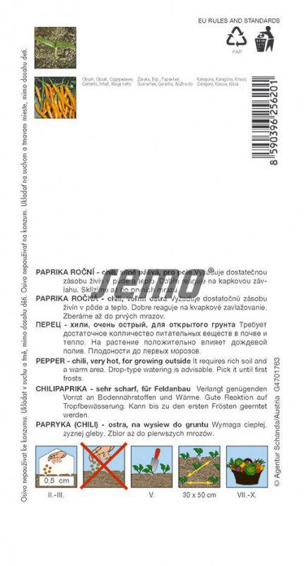 Semo Paprika ročná chilli ´Kilián´