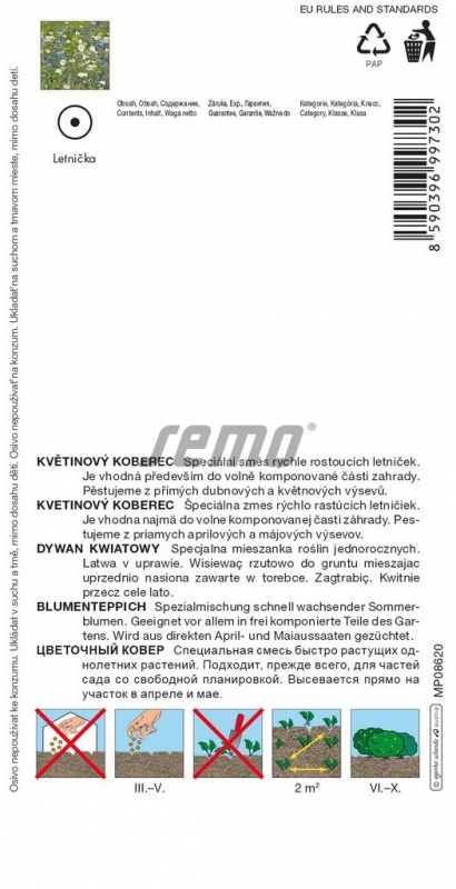 Semo Kvetinový koberec ´Modrobiele Nebo´