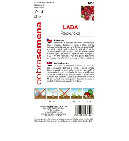 Dobrá semena Reďkovka červená ´Lada´