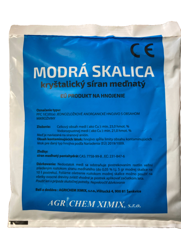Agrichem Modrá skalica - síran meďnatý 0,5kg