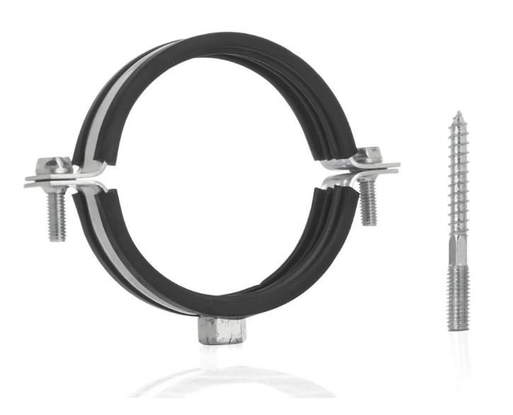 Objímka  60-64 mm dvojskrutková M8/10 so skrutkou