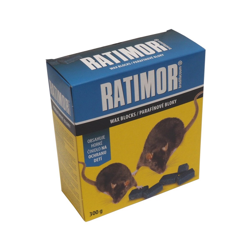 RATIMOR BRODIFACOUM PARAFÍNOVÉ BLOKY