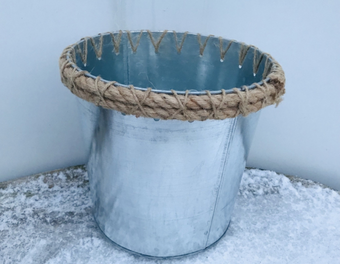 Obal na kvetináč plechový