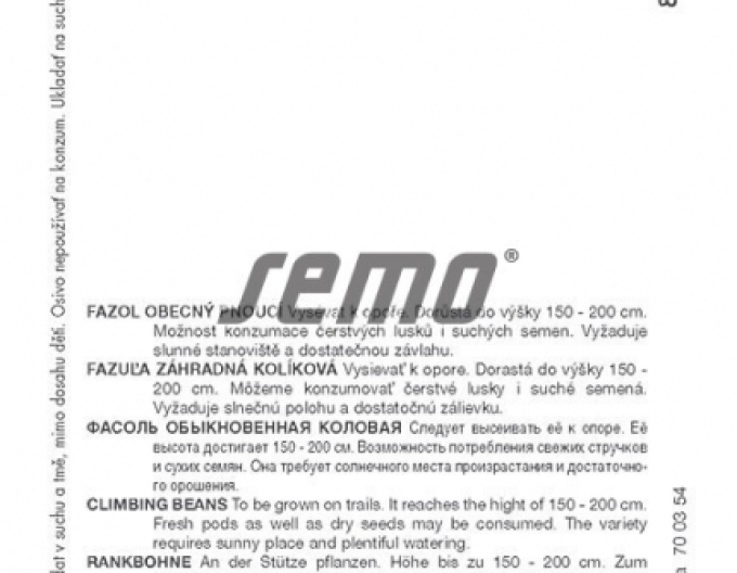 Semo Fazuľa záhradná tyčová ´Meraviglia Di Venezia´