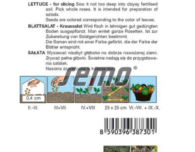 Semo Šalát  listový ´Zmes typu Bowl´