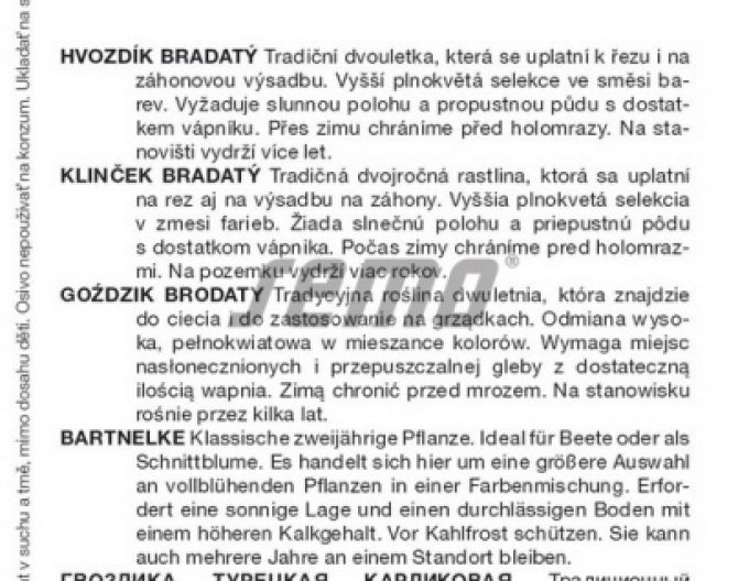 Semo Klinček bradatý ´Fragrance Mix´