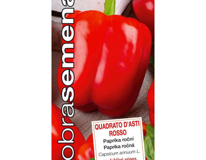 Dobrá semena Paprika ročná ´Quadrato D´Asti Rosso´