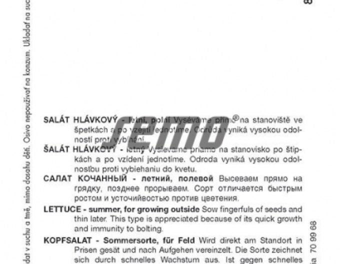 Semo Šalát letný ´Jupiter´