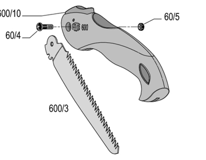 Felco 60/4 skrutka pílky 600
