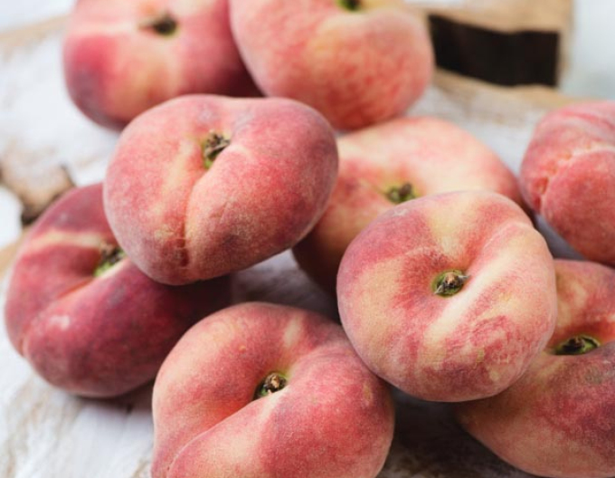 Broskyňa ´Late Donut´ neskorá (sedvičovka), podp. Semenáč, voľnok.