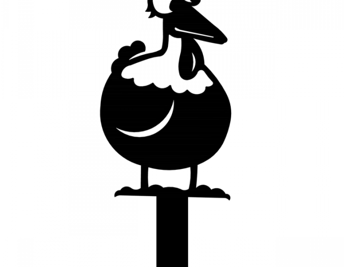 Záhradný zápich – kohút 30cm