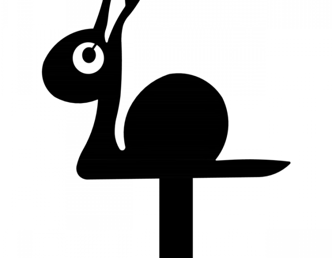 Záhradný zápich – slimák 30cm