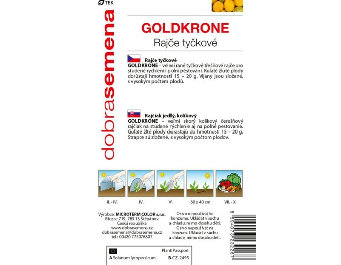 Dobrá semena Rajčiak kolíkový ´Goldkrone´