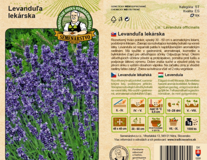 Semenárstvo Levanduľa lekárska