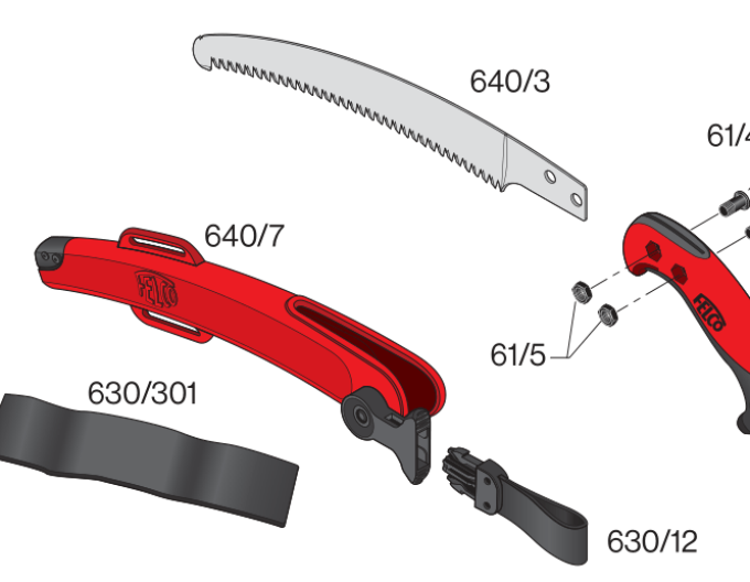FELCO 640 Pílka so zahnutým plátom (27cm)