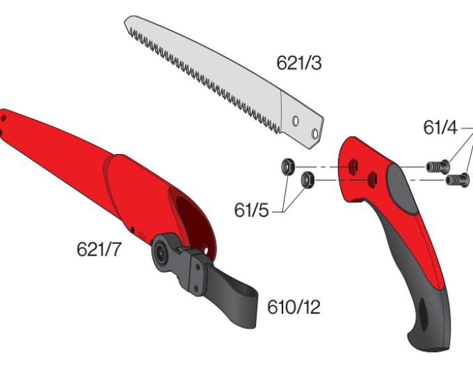 FELCO 621  Prerezávacia pílka - plát 24 cm